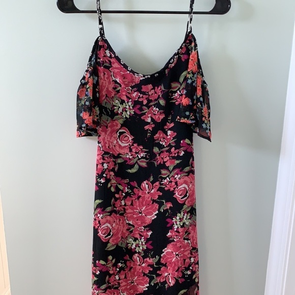 Band of Gypsies Dresses & Skirts - Spring Wedding Dress Floral Maxi Dress Off the Shoulder